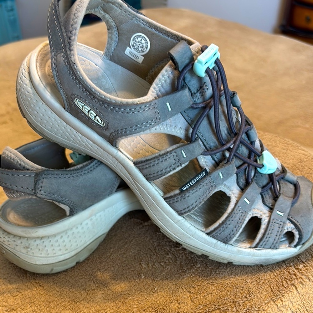 KEEN Women's Astoria West Closed Toe Sandals - Color: Magnet/Vapor; Size 8 - Picture 8 of 12